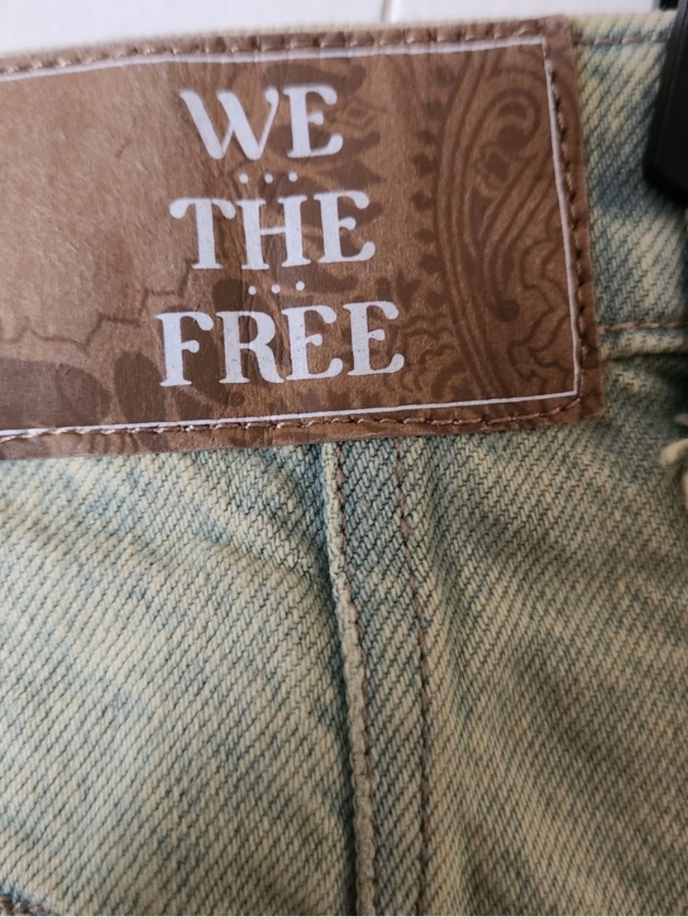 Free People Barrell Jeans in Flying Saucer (color). RARE - Picture 6 of 6